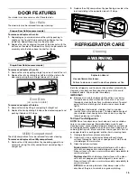 Предварительный просмотр 15 страницы Whirlpool WRT511SZDB User Instructions