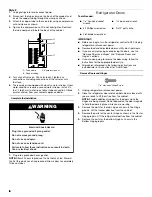 Предварительный просмотр 6 страницы Whirlpool WRT518SZFW User Instructions