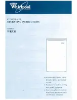 Whirlpool WRX11 Operating Instructions Manual предпросмотр