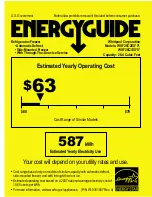 Preview for 1 page of Whirlpool WSF26C2EXB Energy Manual