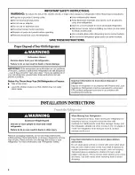 Предварительный просмотр 2 страницы Whirlpool WSF26D2EXF01 User Instructions