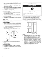 Предварительный просмотр 6 страницы Whirlpool WSF26D2EXF01 User Instructions