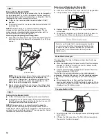 Предварительный просмотр 12 страницы Whirlpool WSF26D4EX User Manual