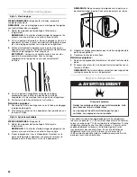 Предварительный просмотр 24 страницы Whirlpool WSF26D4EX User Manual