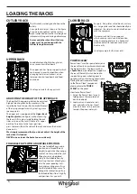 Предварительный просмотр 6 страницы Whirlpool WSIP 4O33 PFE Instructions For Use Manual