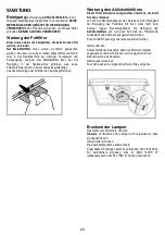 Предварительный просмотр 23 страницы Whirlpool WSLCSE 65 AS GR/1 Instructions For Use Manual