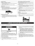 Предварительный просмотр 8 страницы Whirlpool WSR57R18DH User Manual