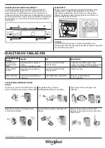 Preview for 47 page of Whirlpool WT70E 831 X Quick Manual