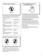 Предварительный просмотр 9 страницы Whirlpool WTW4900AW0 Use And Care Manual