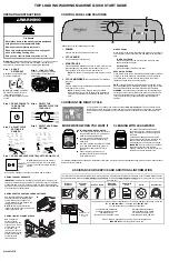 Preview for 1 page of Whirlpool WTW500CMW Quick Start Manual