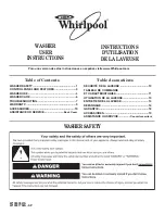 Предварительный просмотр 1 страницы Whirlpool WTW5100VQ2 User Instructions