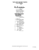 Предварительный просмотр 2 страницы Whirlpool WTW5300SQ2 Parts List