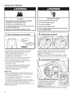 Preview for 8 page of Whirlpool WTW5810BW0 Use And Care Manual