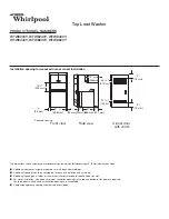 Предварительный просмотр 1 страницы Whirlpool WTW8200Y Series Product Dimensions