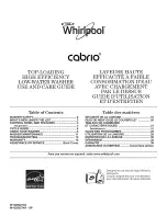 Whirlpool WTW8540BC1 Use And Care Manual предпросмотр