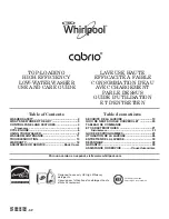 Предварительный просмотр 1 страницы Whirlpool WTW8900BC Use And Care Manual