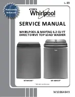 Предварительный просмотр 1 страницы Whirlpool WTW9500E SERIES Service Manual