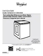 Предварительный просмотр 1 страницы Whirlpool WTW9500EW Use & Care Manual