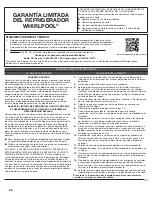 Preview for 22 page of Whirlpool WUB50X24EM Use & Care Manual