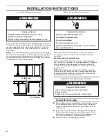 Preview for 4 page of Whirlpool WUB50X24HV Use & Care Manual