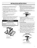 Предварительный просмотр 7 страницы Whirlpool WVI30330LS Installation Instructions And Use & Care Manual