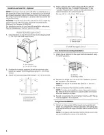 Предварительный просмотр 8 страницы Whirlpool WVI75UC6DS0 Installation Instructions And Use & Care Manual