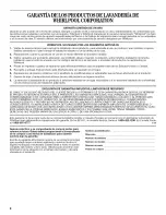 Preview for 8 page of Whirlpool WVP8600SB0 Use And Care Manual