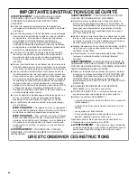 Preview for 20 page of Whirlpool WVU37UC4F Installation Instructions And Use & Care Manual