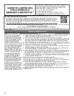 Preview for 34 page of Whirlpool WVU37UC4F Installation Instructions And Use & Care Manual