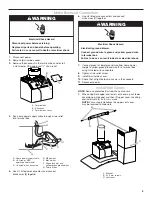 Предварительный просмотр 9 страницы Whirlpool WVW51UC0LS Installation Instructions And Use & Care Manual