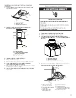 Предварительный просмотр 21 страницы Whirlpool WVW51UC0LS Installation Instructions And Use & Care Manual