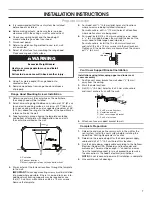 Предварительный просмотр 7 страницы Whirlpool WVW53UC0FS Installation Instructions And Use & Care Manual