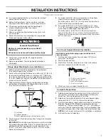 Предварительный просмотр 7 страницы Whirlpool WVW53UC0HV Installation Instructions And Use & Care Manual