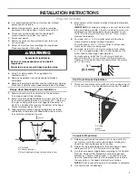 Предварительный просмотр 7 страницы Whirlpool WVW57UC0FS Installation Instructions And Use & Care Manual