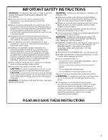 Preview for 3 page of Whirlpool WVW73UC0LS Installation Instructions And Use & Care Manual