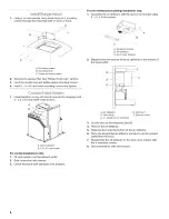 Предварительный просмотр 8 страницы Whirlpool WVW75UC0DS0 Installation Instructions And Use & Care Manual