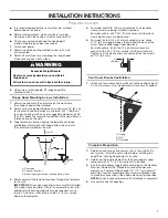 Предварительный просмотр 7 страницы Whirlpool WVWA5UC0HN Installation Instructions And Use