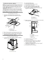 Предварительный просмотр 8 страницы Whirlpool WVWA5UC0HN Installation Instructions And Use