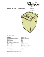 Whirlpool WWA-780 Service Manual предпросмотр