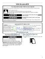 Preview for 3 page of Whirlpool WWC287BLS - Wine Cooler Use And Care Manual