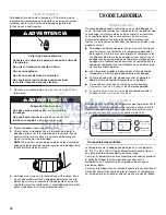 Preview for 16 page of Whirlpool WWC287BLS - Wine Cooler Use And Care Manual