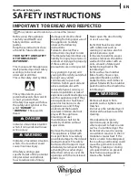 Preview for 5 page of Whirlpool WWDC 9614 S Instructions For Use Manual