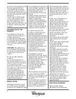 Preview for 6 page of Whirlpool WWDC 9614 S Instructions For Use Manual