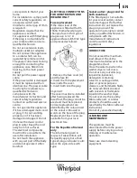 Preview for 7 page of Whirlpool WWDC 9614 S Instructions For Use Manual