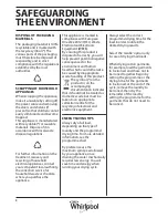 Preview for 8 page of Whirlpool WWDC 9614 S Instructions For Use Manual