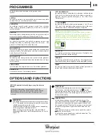 Preview for 7 page of Whirlpool WWDC9614 Daily Reference Manual