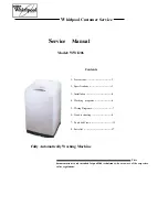 Whirlpool WWI206 Service Manual предпросмотр