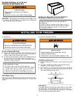 Preview for 2 page of Whirlpool WZC3115D User Manual