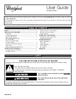 Whirlpool WZF34X20DW User Manual preview