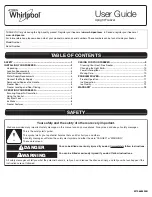 Preview for 1 page of Whirlpool WZF57R16FW User Manual